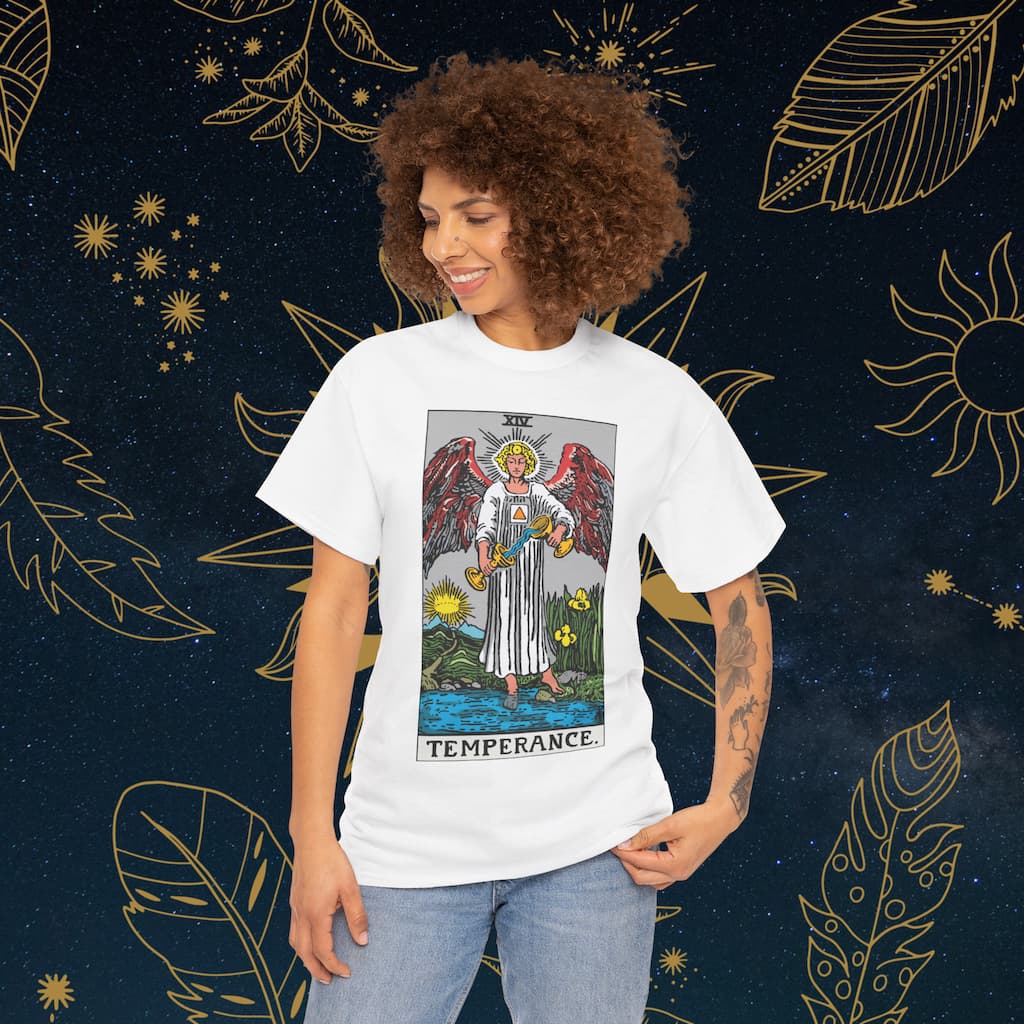 ✨ Tricou Unisex Tarotera® Temperance: Confort & Calitate