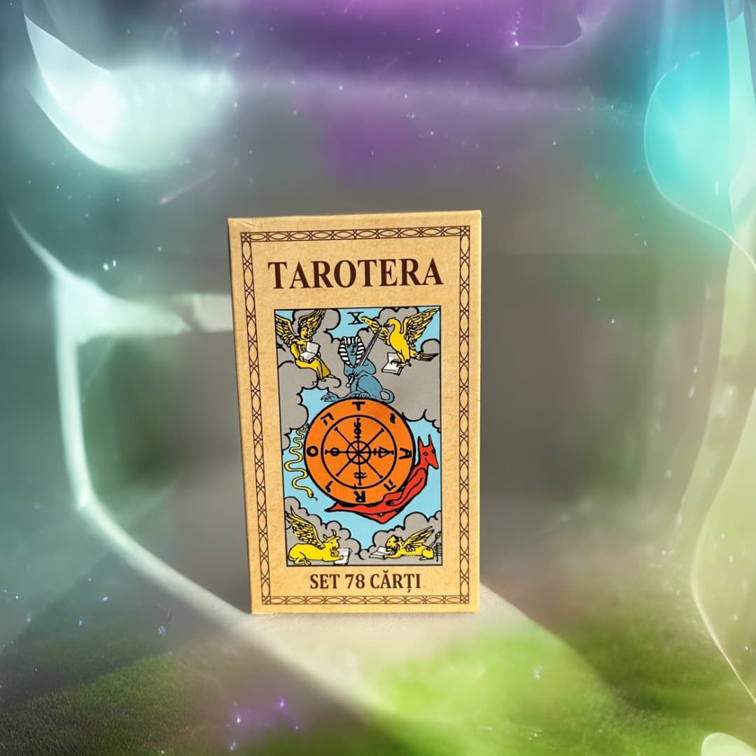 Set 78 Carti Tarot Romana Original - TAROTERA®, Varianta Premium Rider Waite + Ghid Arta Tarotului