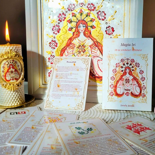 ✨ Magia Iei – Oracol Românesc cu 38 de Simboluri Străbune, Creat de Ionela Anton 🔮