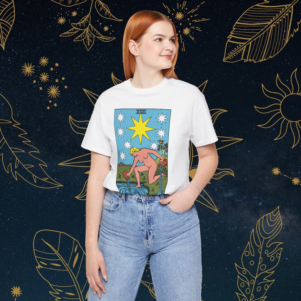✨ Tricou Unisex Tarotera® The Star: Confort & Calitate