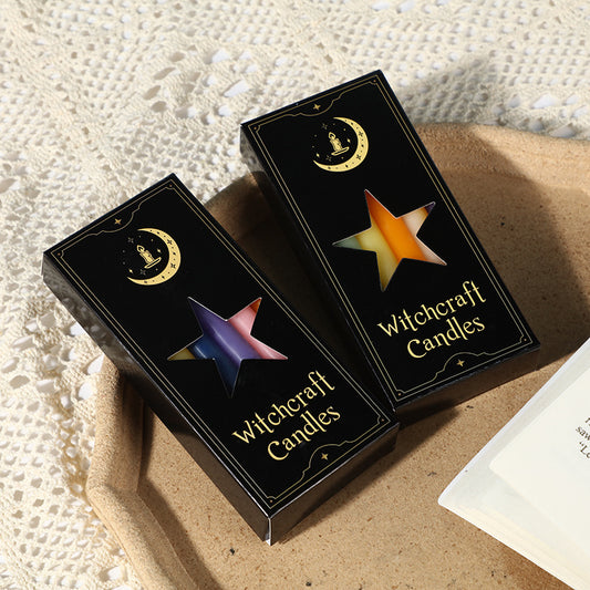 Set Lumânări Ritualice Colorate – Witchcraft Candles (12 buc) pentru Intenții, Manifestare și Protecție Energetică