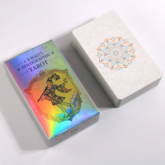 Set Tarot Rider Waite Începători – Cărți Holografice - Tarot Original cu Efect Iridescent