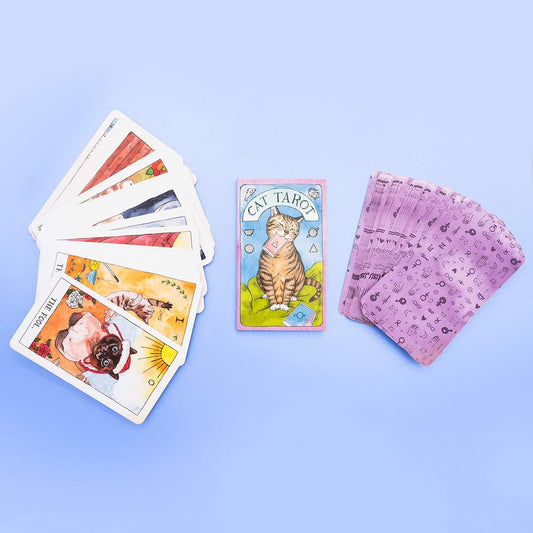 Set Tarot cu Pisici – 78 Cărți de Tarot  | Tarot Clasic cu Ilustrații Profunde & Amuzante