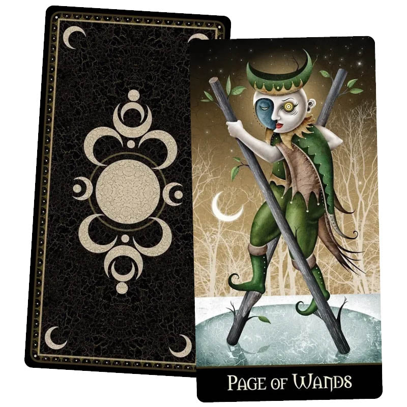 🌙 Tarot Deviant Moon – 78 de Cărți Tarot cu Design Suprarealist, Întunecat și Avangardist